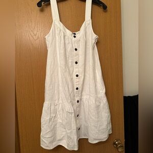 J. Crew White Linen Dress